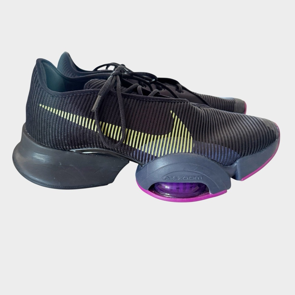 Nike Air Zoom SuperRep 2 Womens Black Yellow Plum Size 8.5 Athletic Shoes